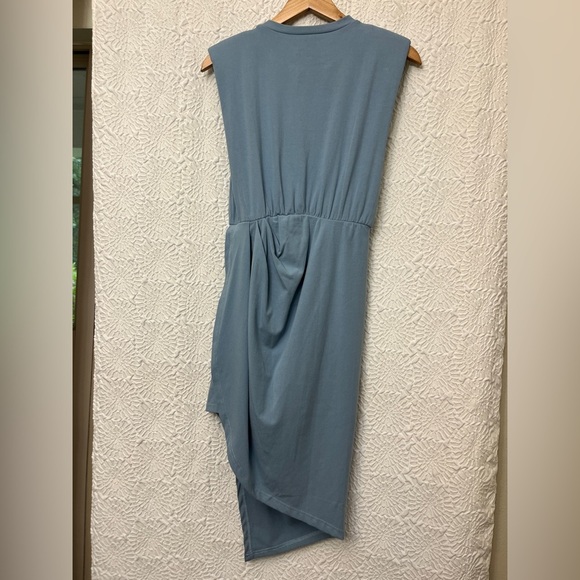 Strut & Bolt Shoulder Pad Wrap Dress Blue Size S / M Casual Comfortable Summer - Picture 15 of 16